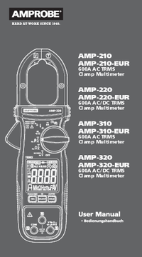 Thumbnail of document Manual - AMP-210 600 A AC TRMS Clamp Meter